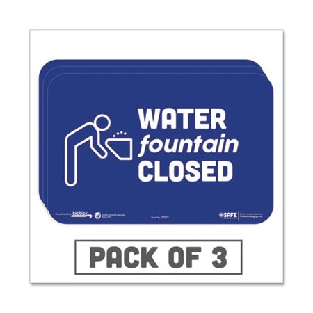 Tabbies Water Fountain Closed, 6" x 9", Adhesive 29515